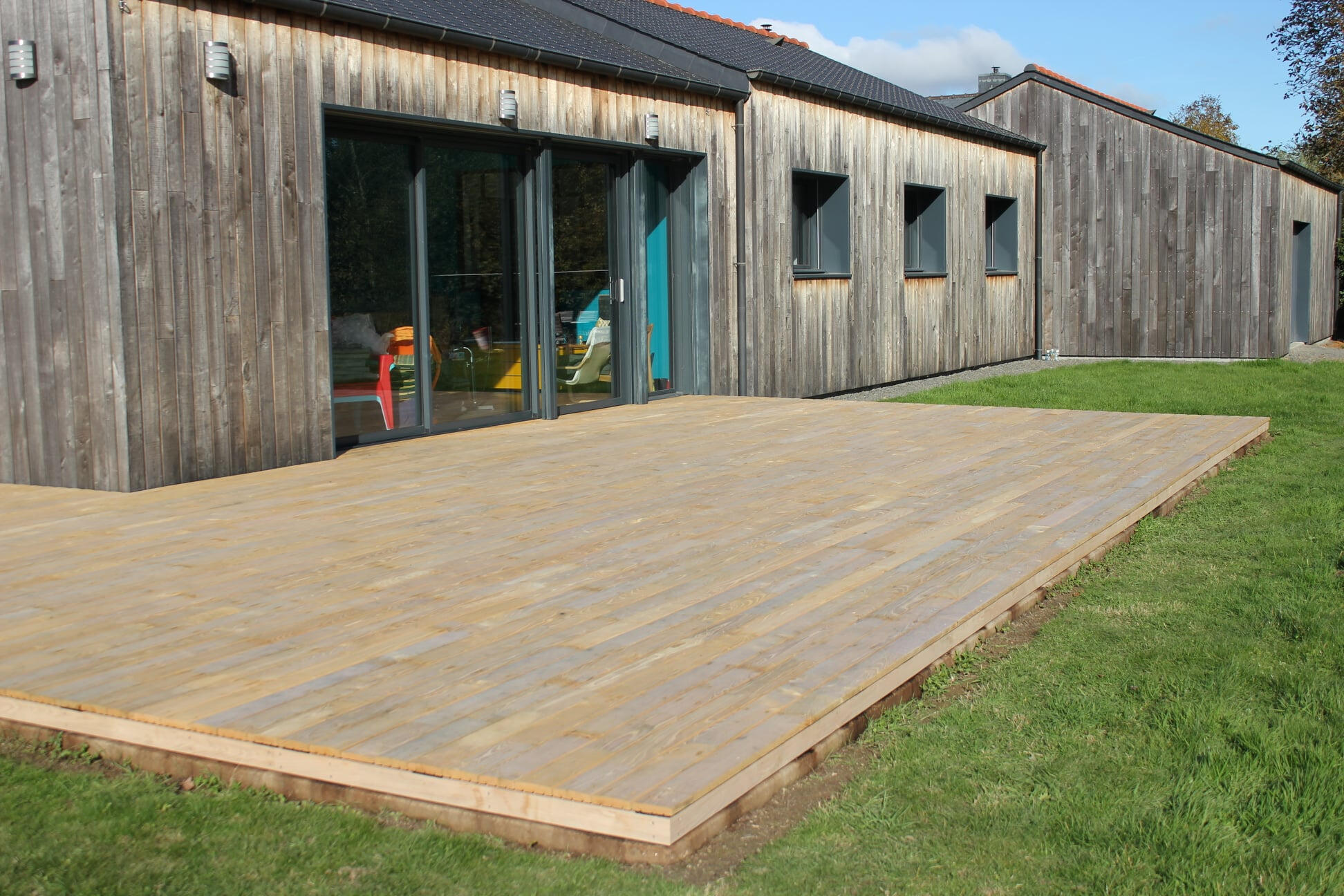 Terrasse en Châtaignier - Feins